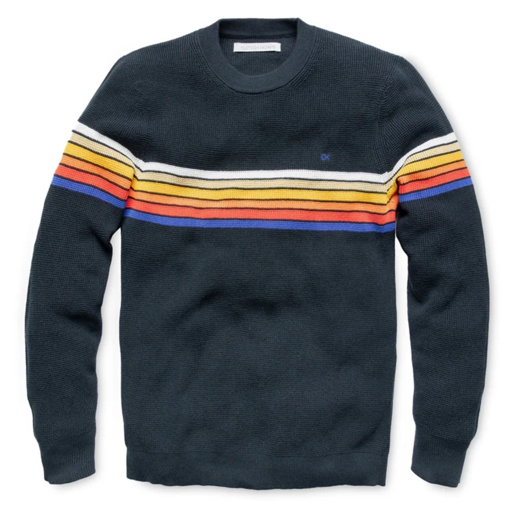 Outerknown Nostalgia Sweater Color OK Black Rainbow